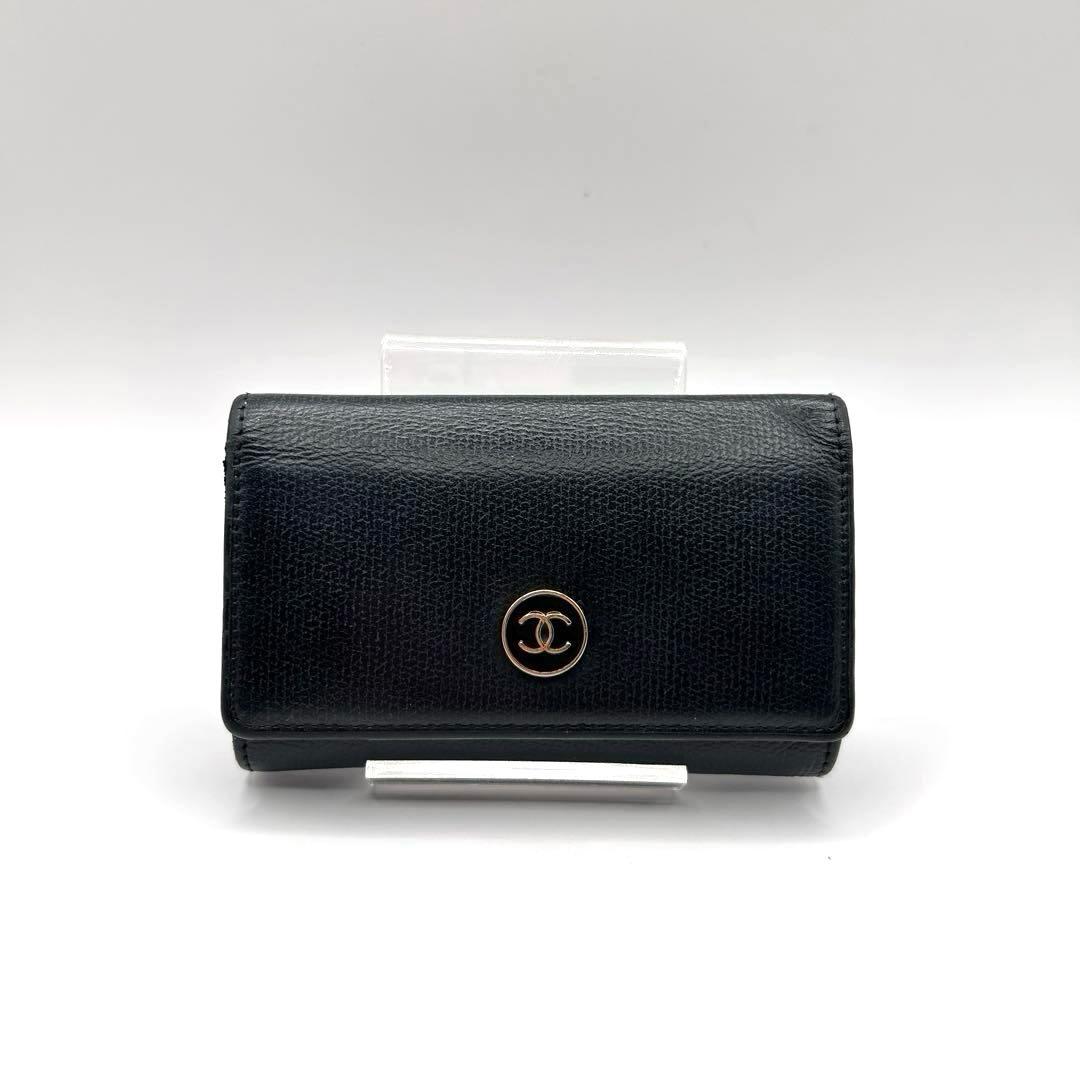 CHANEL シャネル キーケース 6連 ココマーク ロゴ ブラック レザー