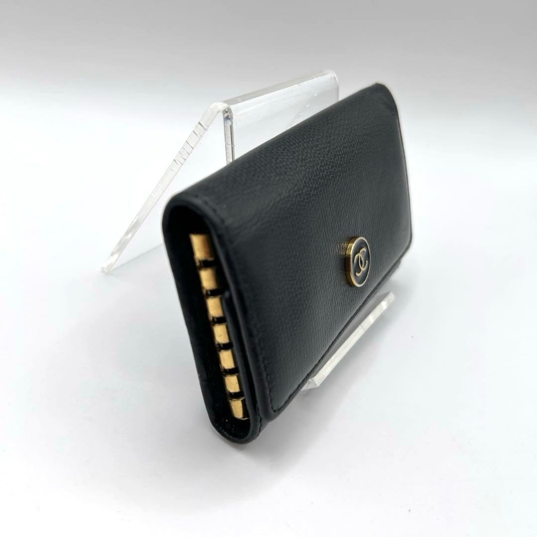 CHANEL シャネル キーケース 6連 ココマーク ロゴ ブラック レザー