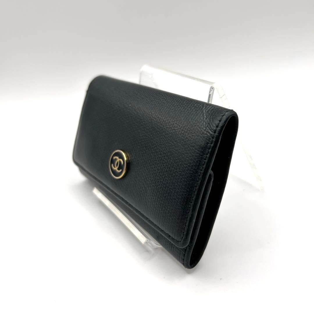 CHANEL シャネル キーケース 6連 ココマーク ロゴ ブラック レザー