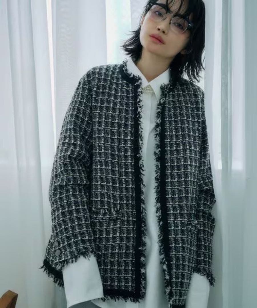 【新品タグ付き】BABYLONE バビロン　柳橋唯 コラボ ツイードジャケット