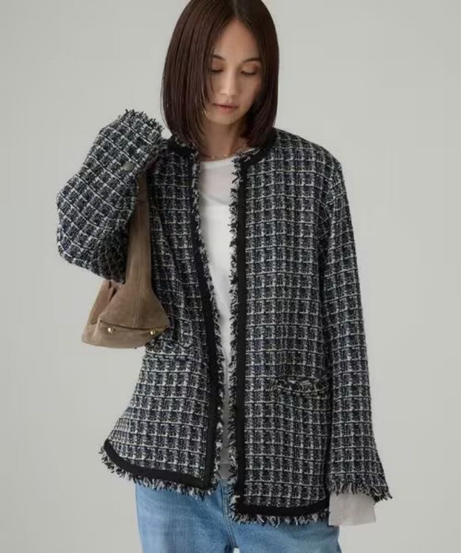 【新品タグ付き】BABYLONE バビロン　柳橋唯 コラボ ツイードジャケット