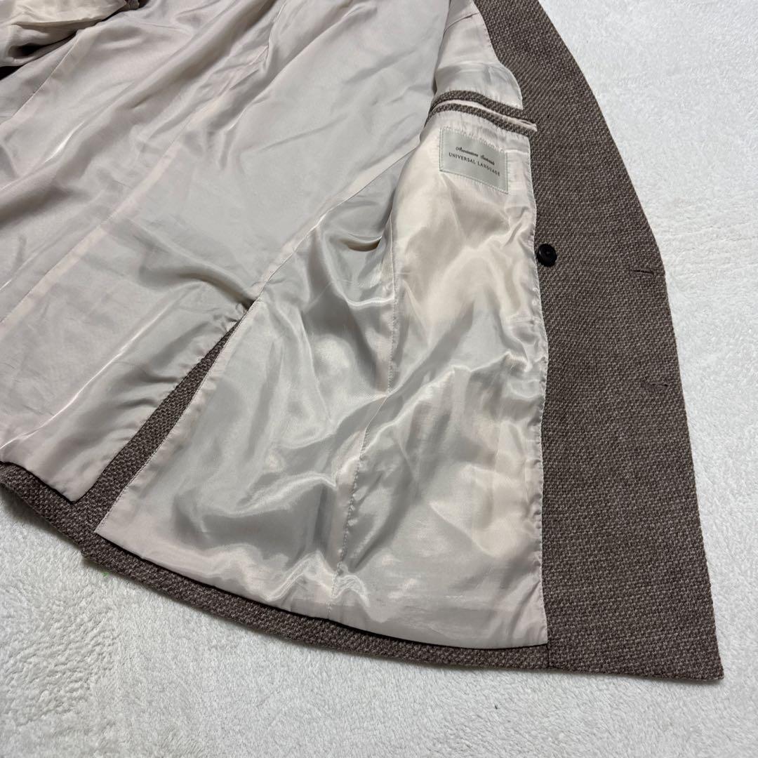 極美品 ユニバーサルランゲージ テーラードジャケット XL ツイード カノニコ