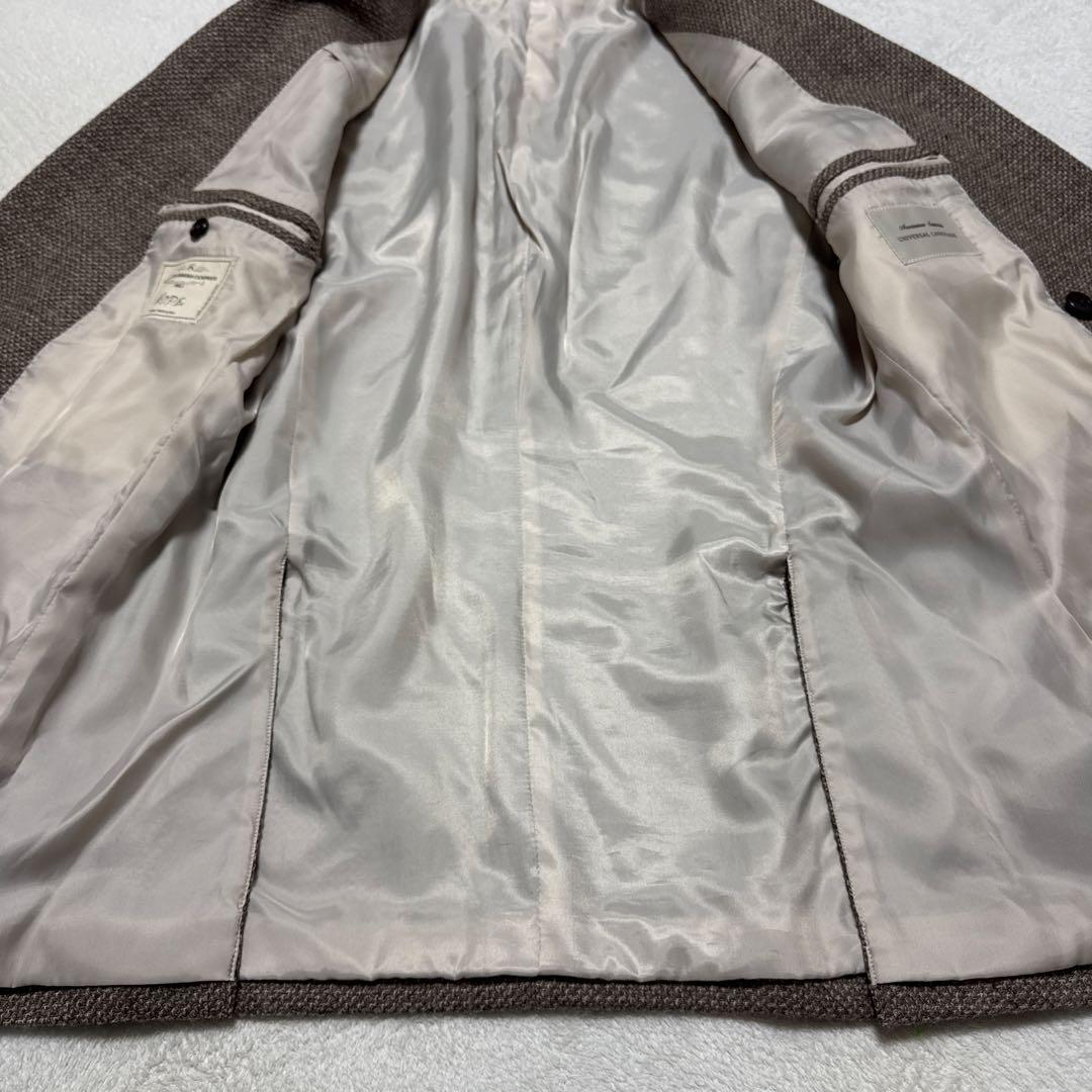 極美品 ユニバーサルランゲージ テーラードジャケット XL ツイード カノニコ