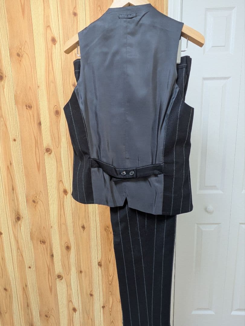 K*n様 Gabriele Pasiniストライプダブルベスト3ピーススーツ46