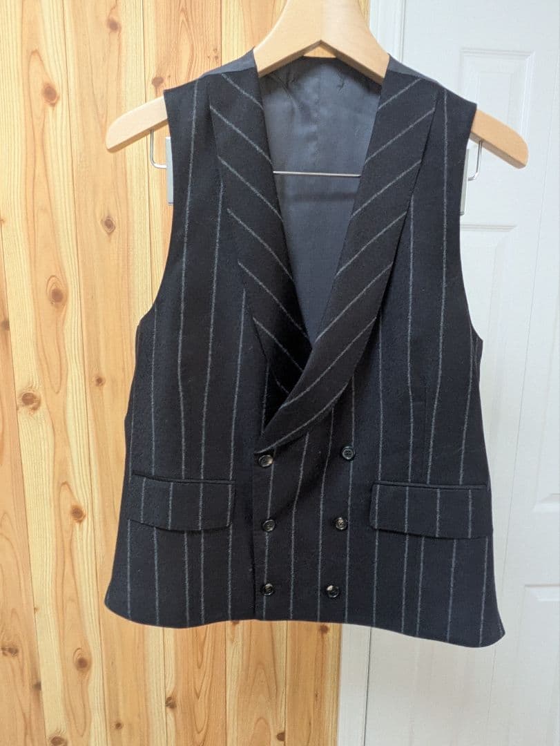 K*n様 Gabriele Pasiniストライプダブルベスト3ピーススーツ46