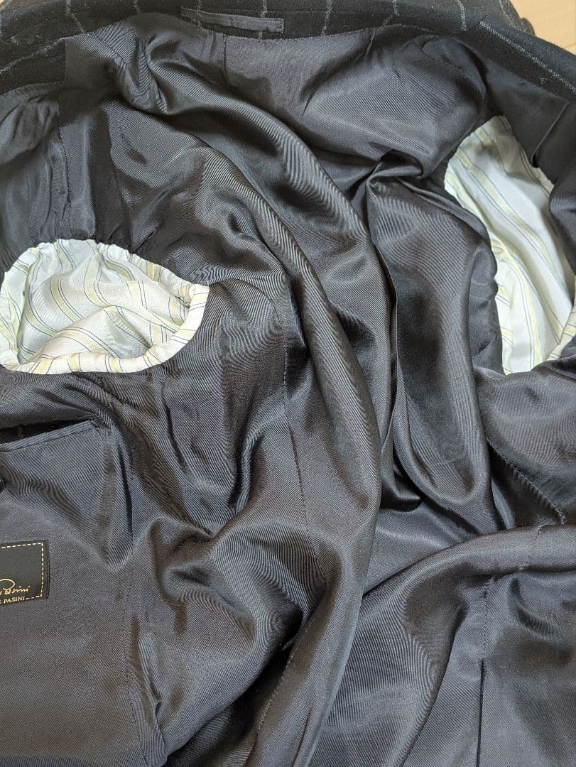 K*n様 Gabriele Pasiniストライプダブルベスト3ピーススーツ46