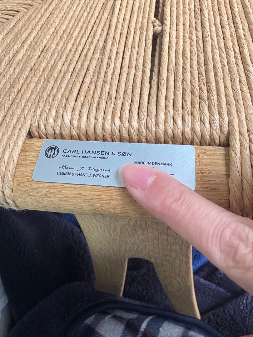 超美品！CH24 Yチェア/座面クッション付き(ビーチ材/ソープ仕上)