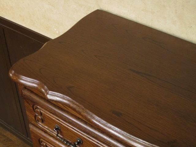 ルーマニア製 オーク材 猫脚 クラシック 6ドロアー 彫刻 チェスト/整理タンス