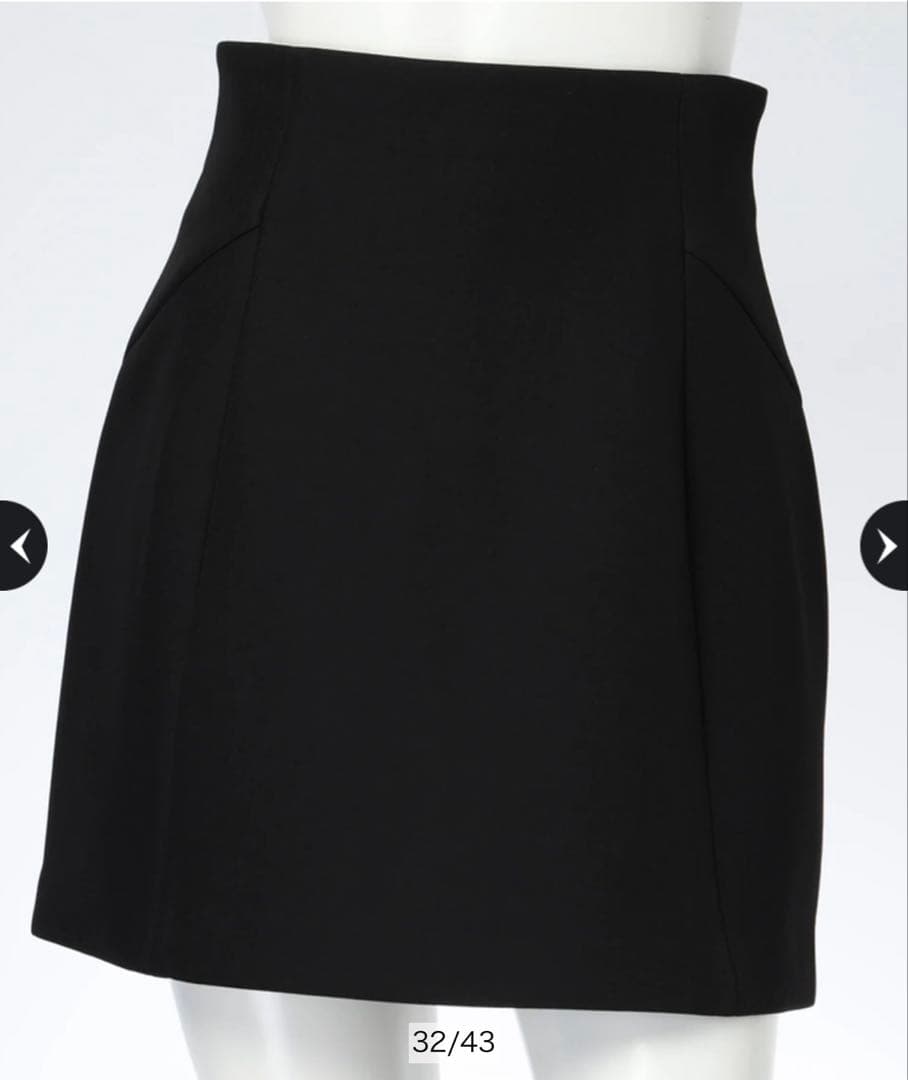 新品Apuweiser-riche バックジップフォルムミニスカート　裏地付き