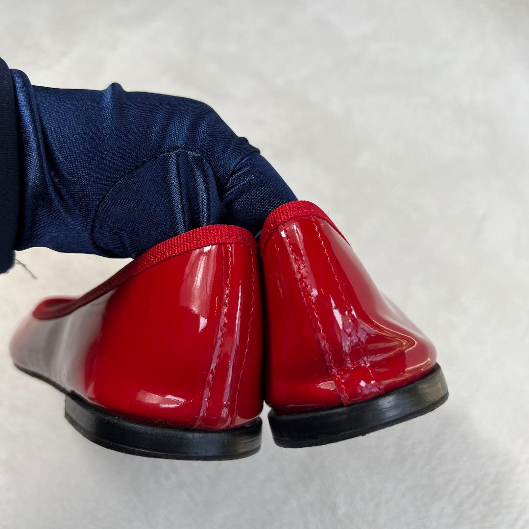【美品】Repetto レペット バレエシューズ 赤 エナメル 39