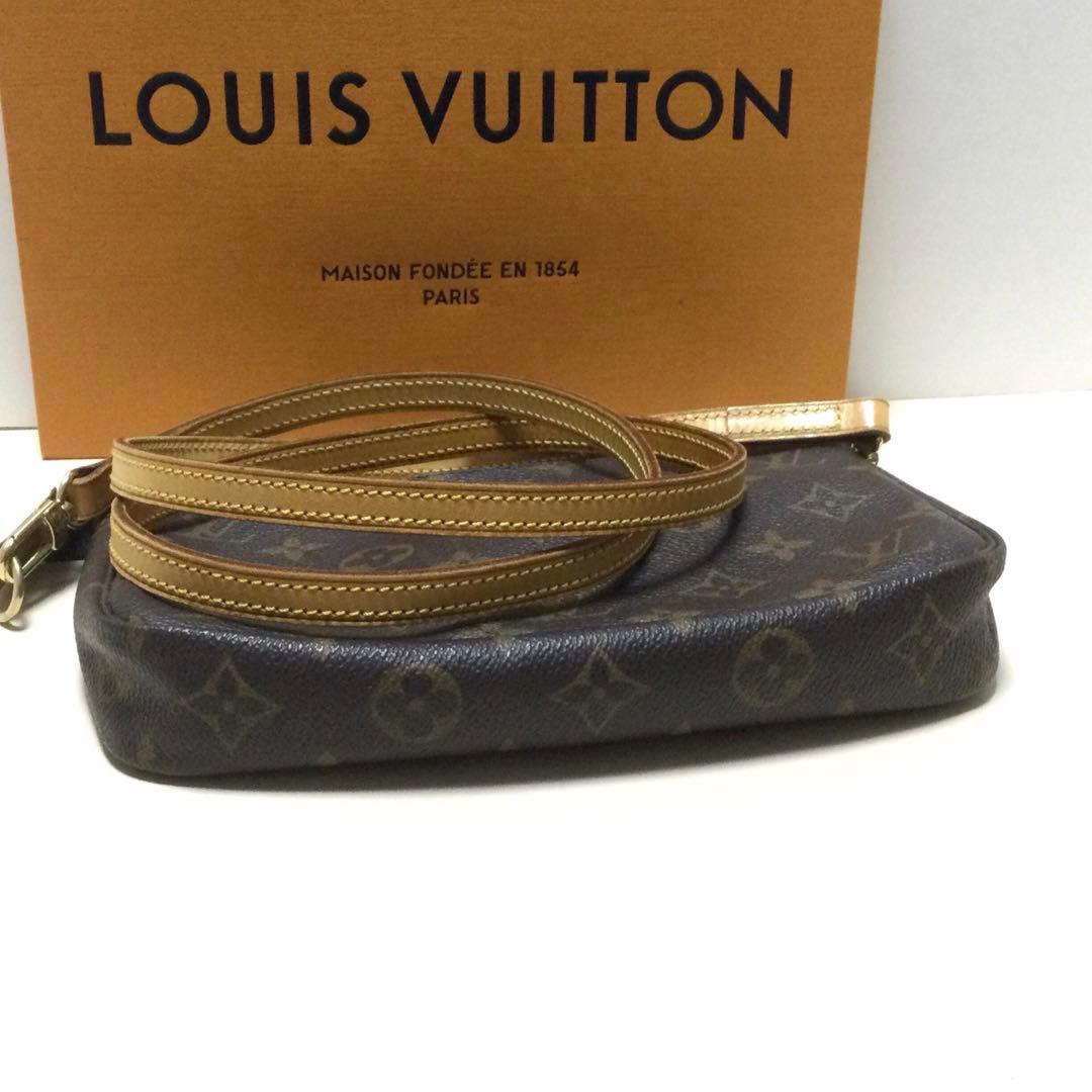斜めがけ可能★ルイヴィトン モノグラム　アクサリーポーチ　アクセポ　ロングスト付
