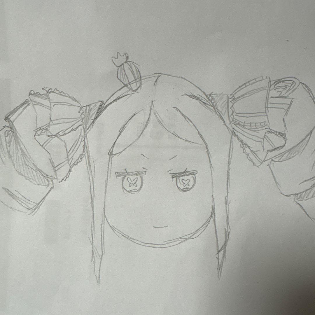 キャラクター 鉛筆スケッチ