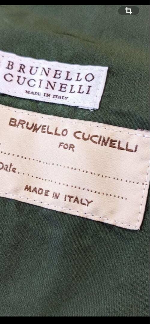 お値下げ ブルネロクチネリ 撥水性 ポリエステル シルク スプリングコート 38