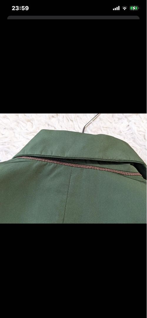 お値下げ ブルネロクチネリ 撥水性 ポリエステル シルク スプリングコート 38