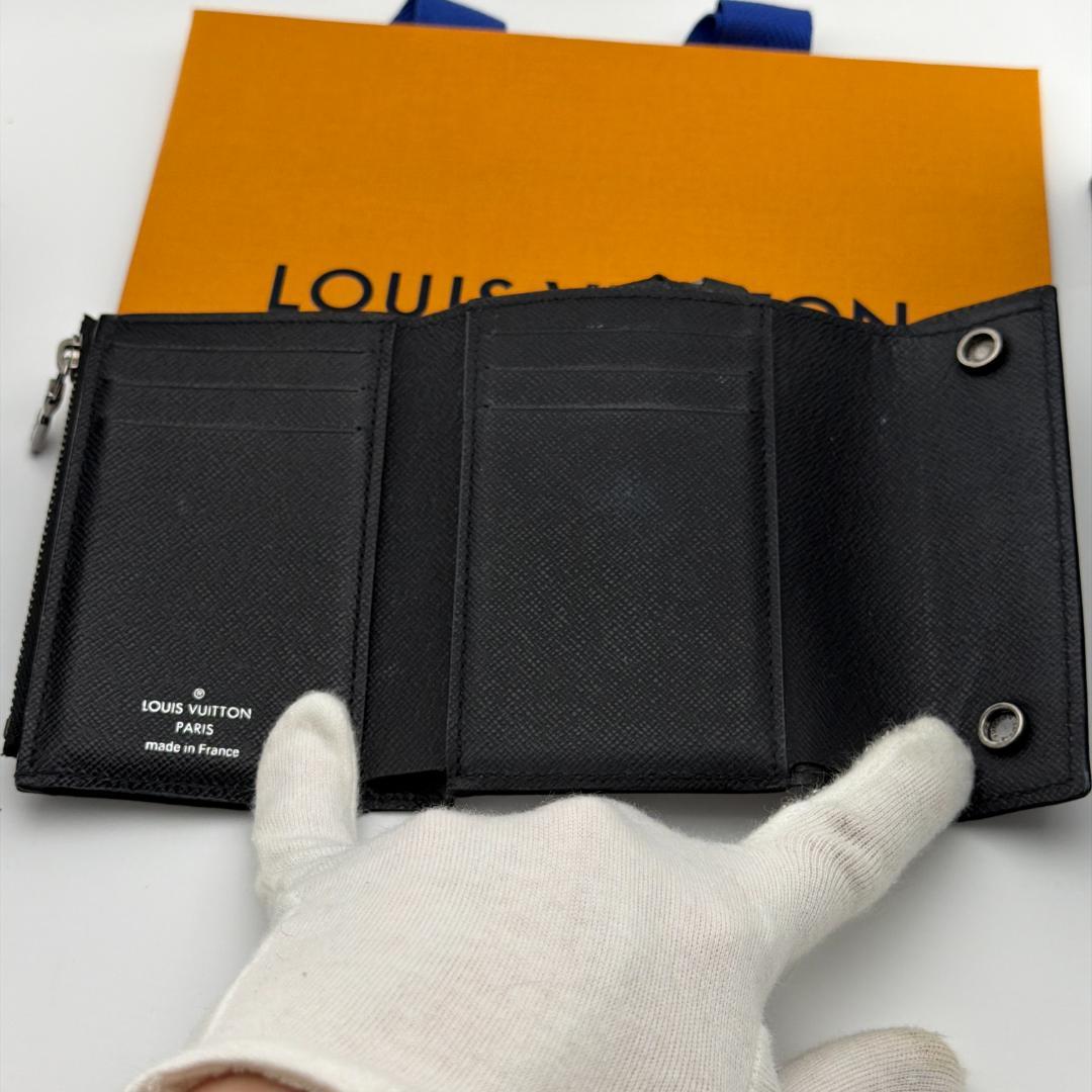 【美品】ルイヴィトン モノグラム エクリプス チェーン コンパクト ウォレット