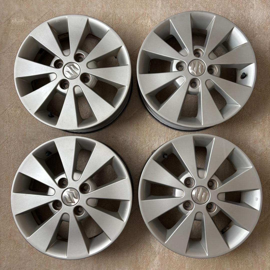 な*送様 14インチ4.5J+45 実用美品 送料無料 丁寧梱包 スズキ純正