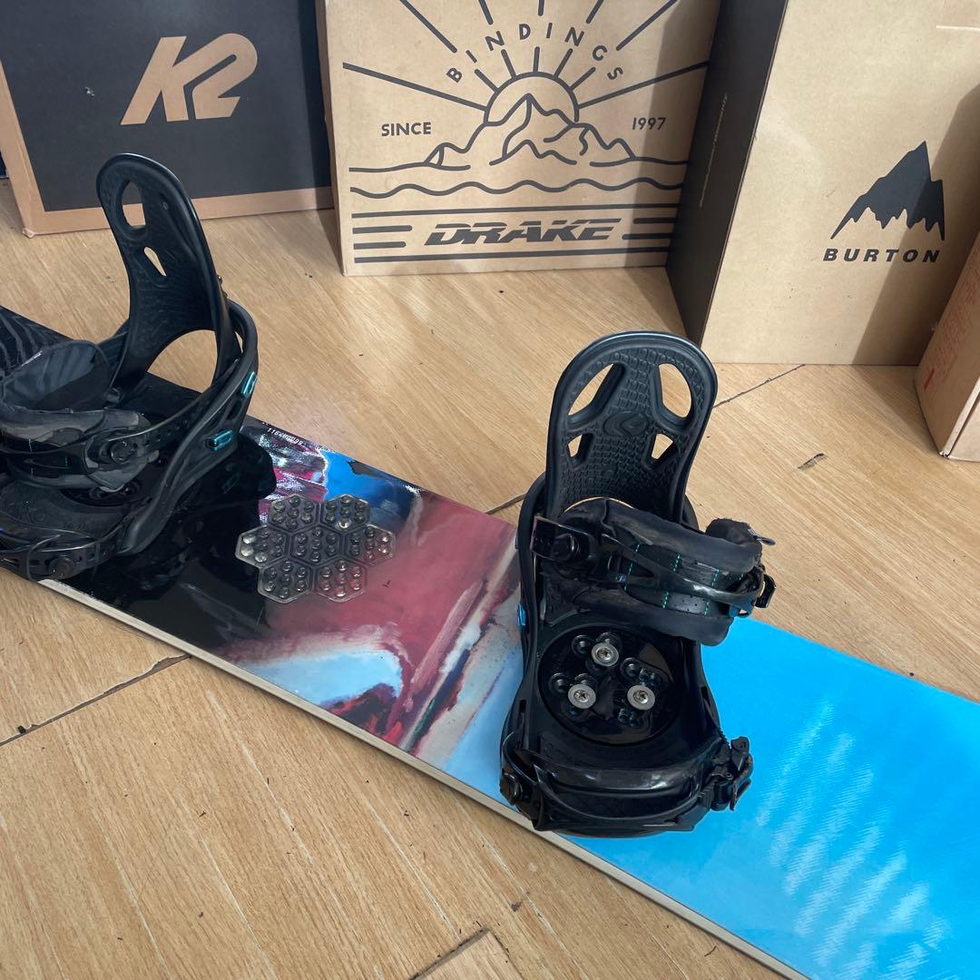 BURTON×FLUX　バートン　フラックスバインディング付スノーボードセット