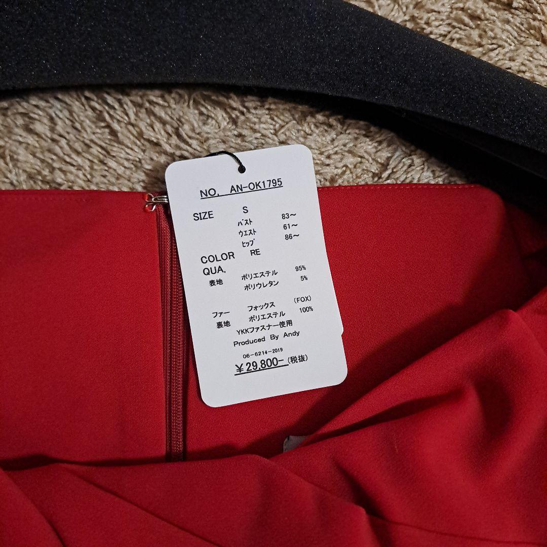 Andyミニドレス Sサイズ ファー付き