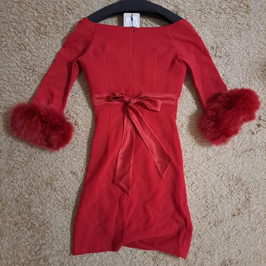 Andyミニドレス Sサイズ ファー付き