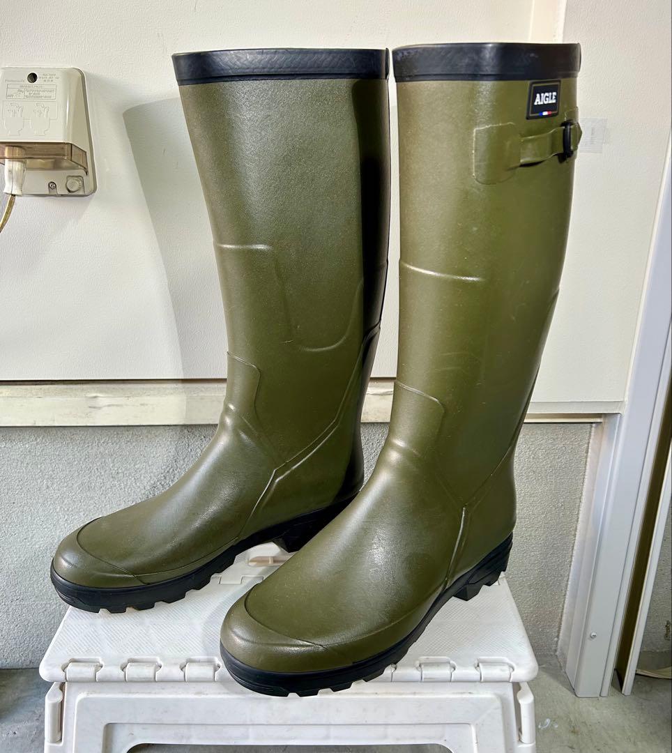 正*様 27～27.5㎝★美品AIGLEレインブーツ44 エーグルラバーブーツ