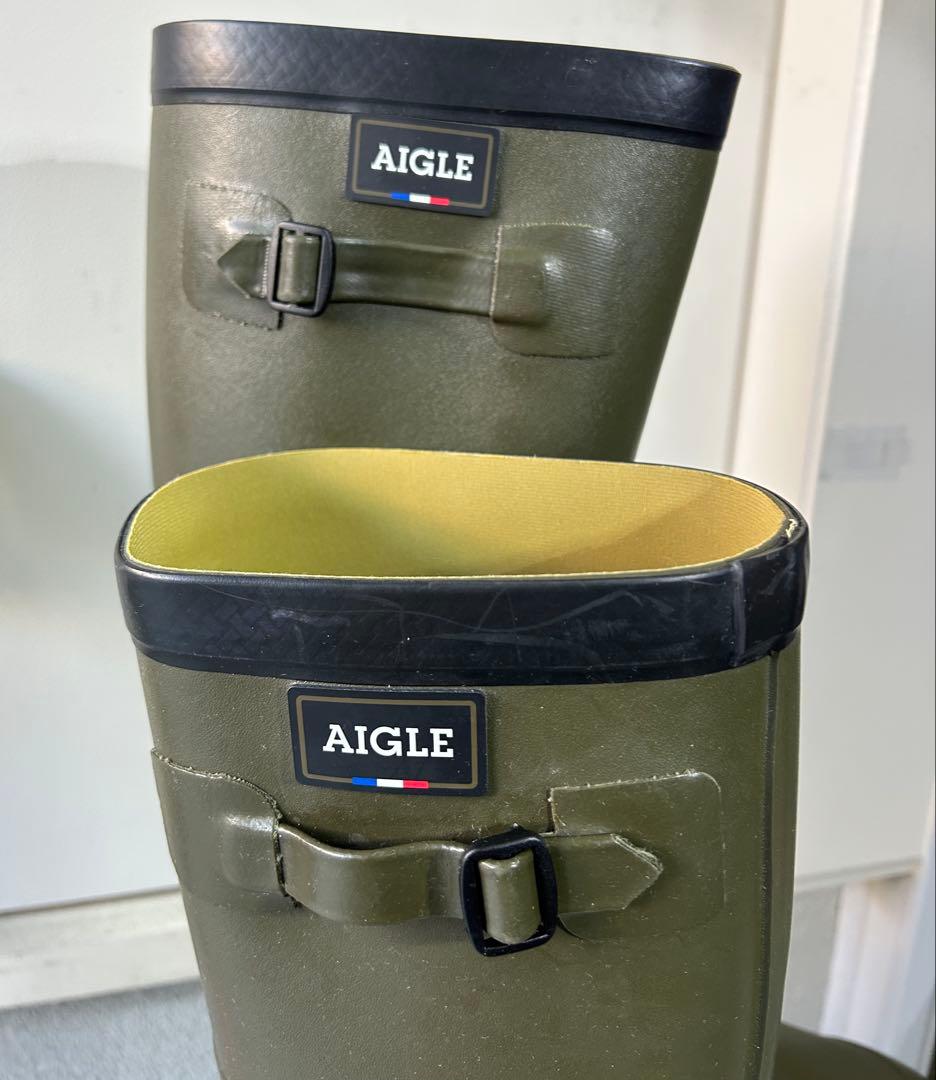 正*様 27～27.5㎝★美品AIGLEレインブーツ44 エーグルラバーブーツ
