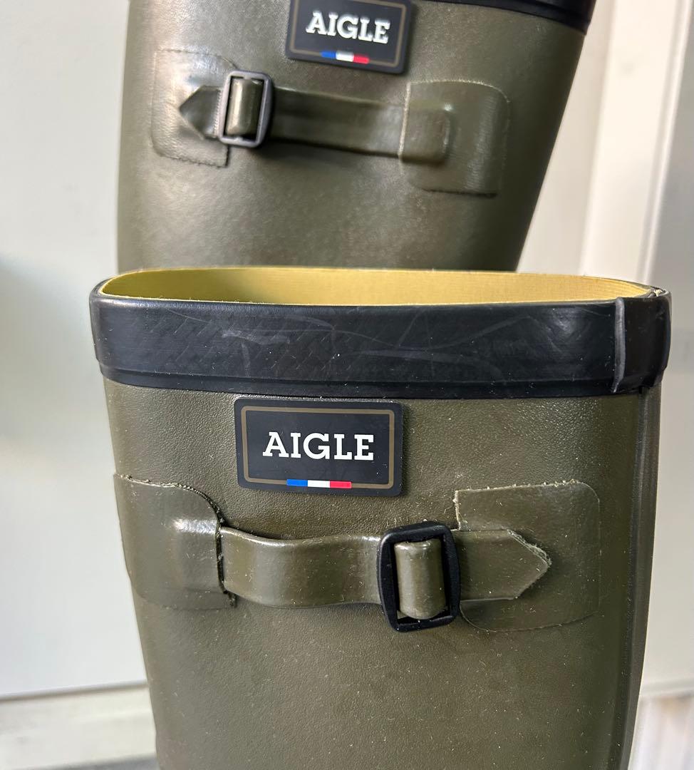 正*様 27～27.5㎝★美品AIGLEレインブーツ44 エーグルラバーブーツ