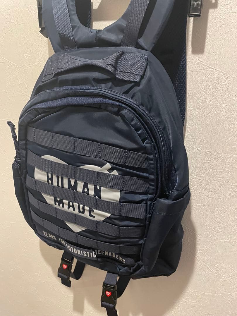 HUMAN MADE 希少なブルー　バックパック カラビナあり　タグなし