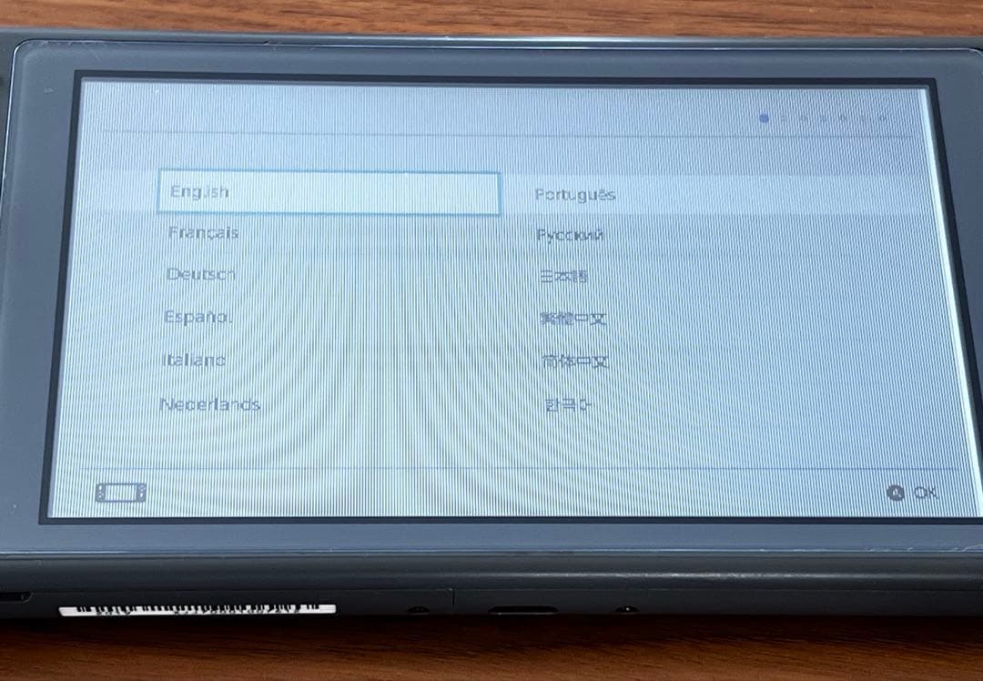 【ジャンク】Nintendo Switchライト（画面液晶線あり）