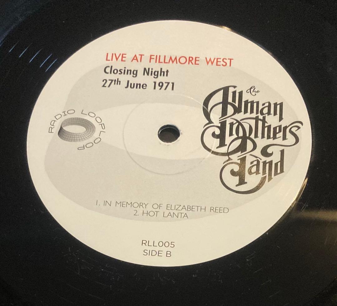 ◾️未発表1971年フィルモアウェスト最終公演■THE ALLMAN BROTHE