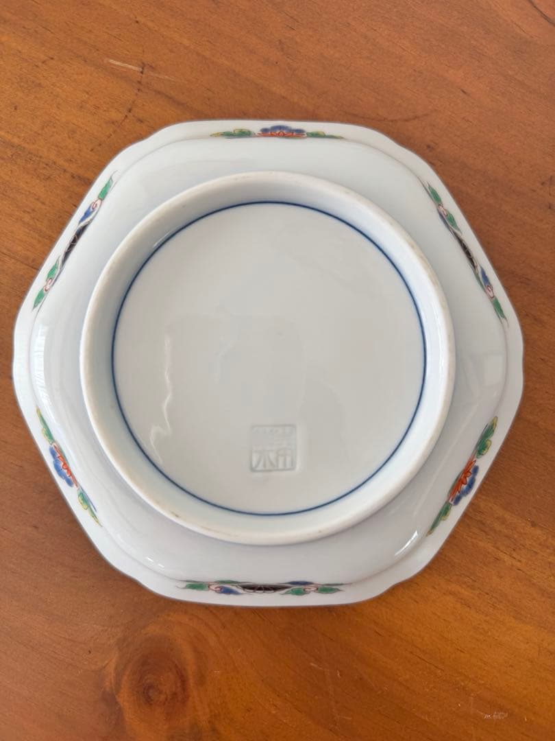 幸楽窯 錦色絵山水銘々皿 5枚組