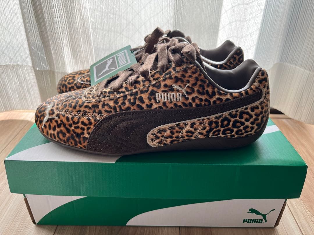 Puma スピードキャット　レオパード柄 スニーカー 箱付き　ヒョウ柄　24.5