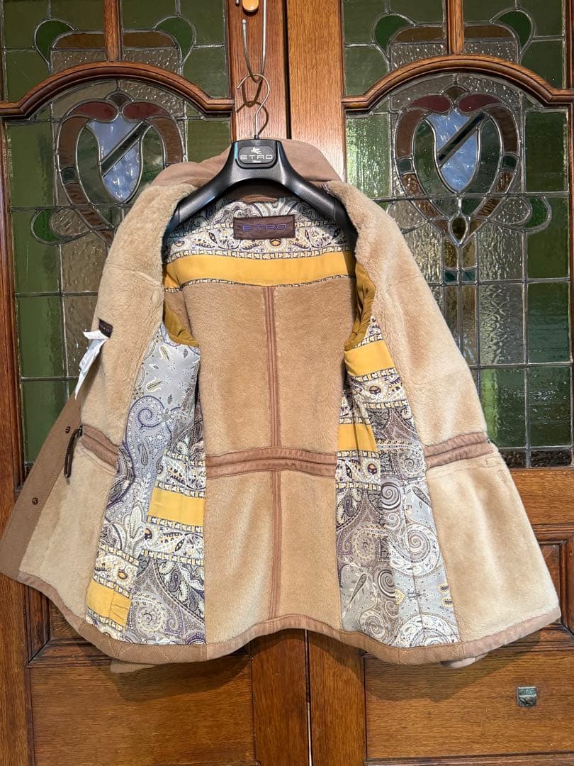 【Vintageclothes_Jin】ETRO エトロムートンコート M