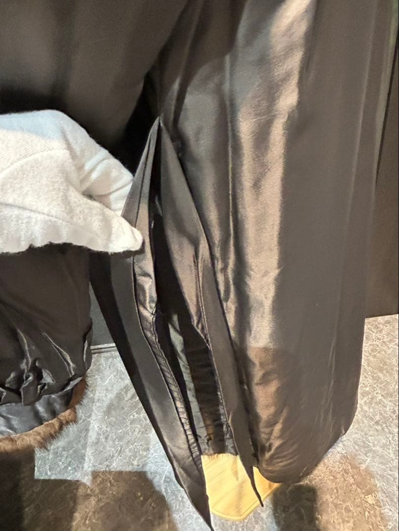 極美品ミンク毛皮ロングコート ブラウン 13