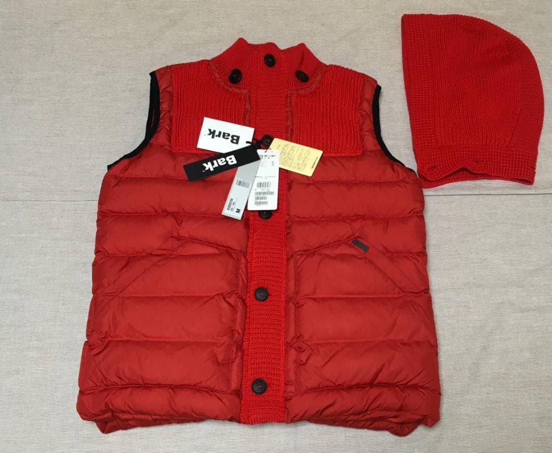 定価￥97,900/BARK(バーク)フード付きダウンベスト★イタリア製