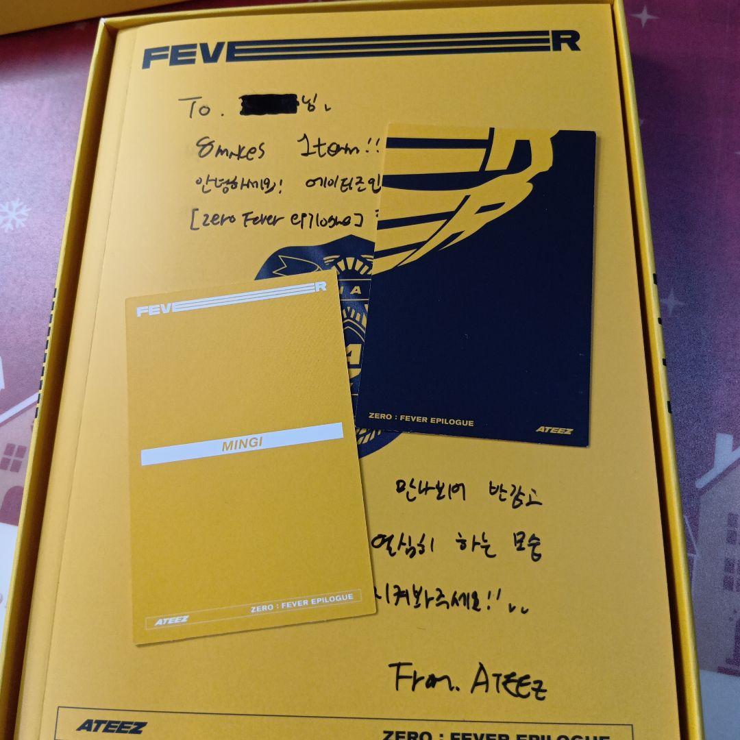 ateez　プロモアルバム　非売品　サイン入り　メッセージ入り　レア　美品