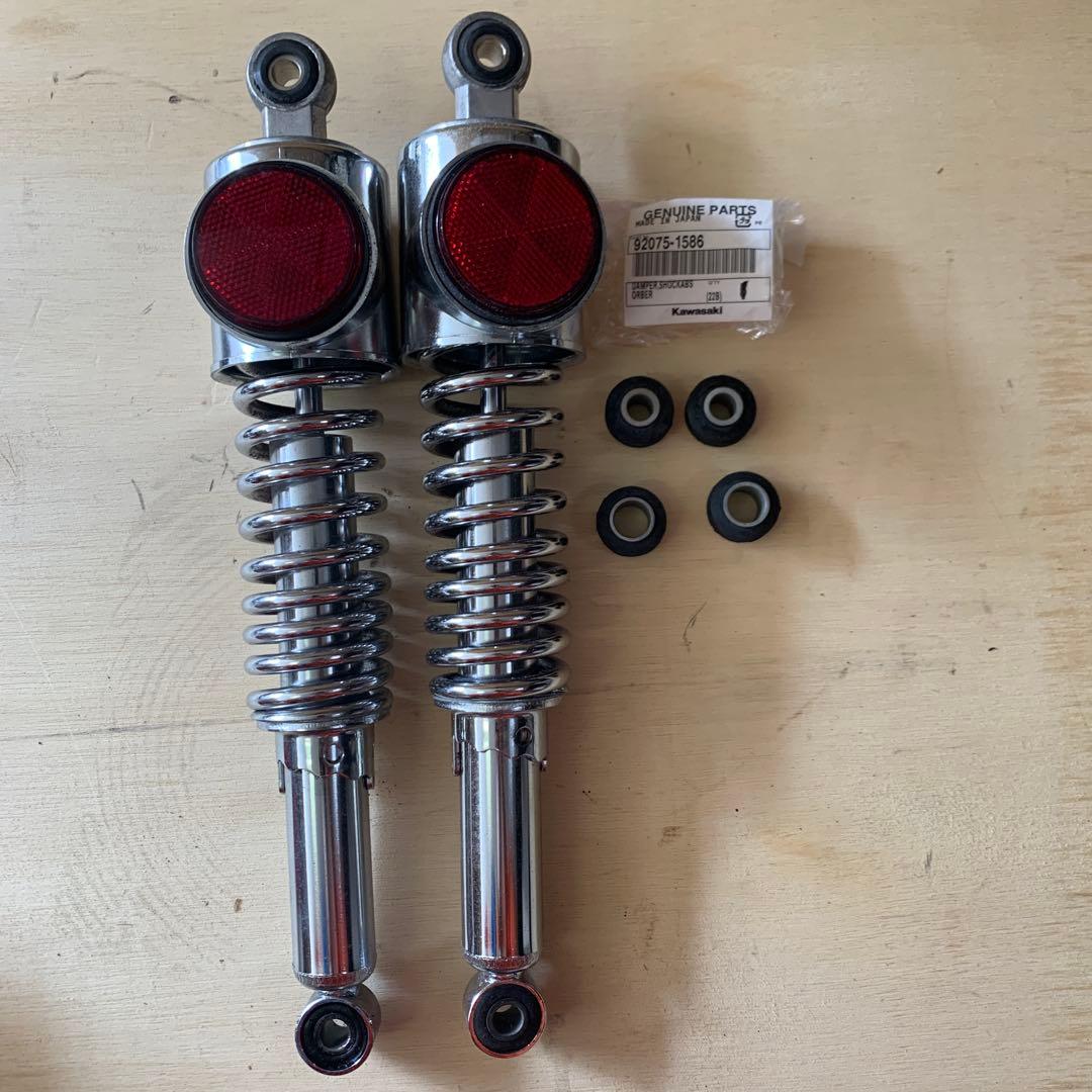 ゼファー:Z1:Z2　リアサス 　赤リフレクター 純正ダンパー付き