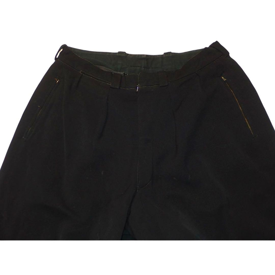 ▪️40s GERMANY ビンテージ パンツ ドイツ ユーロ 半端丈 w30 黒