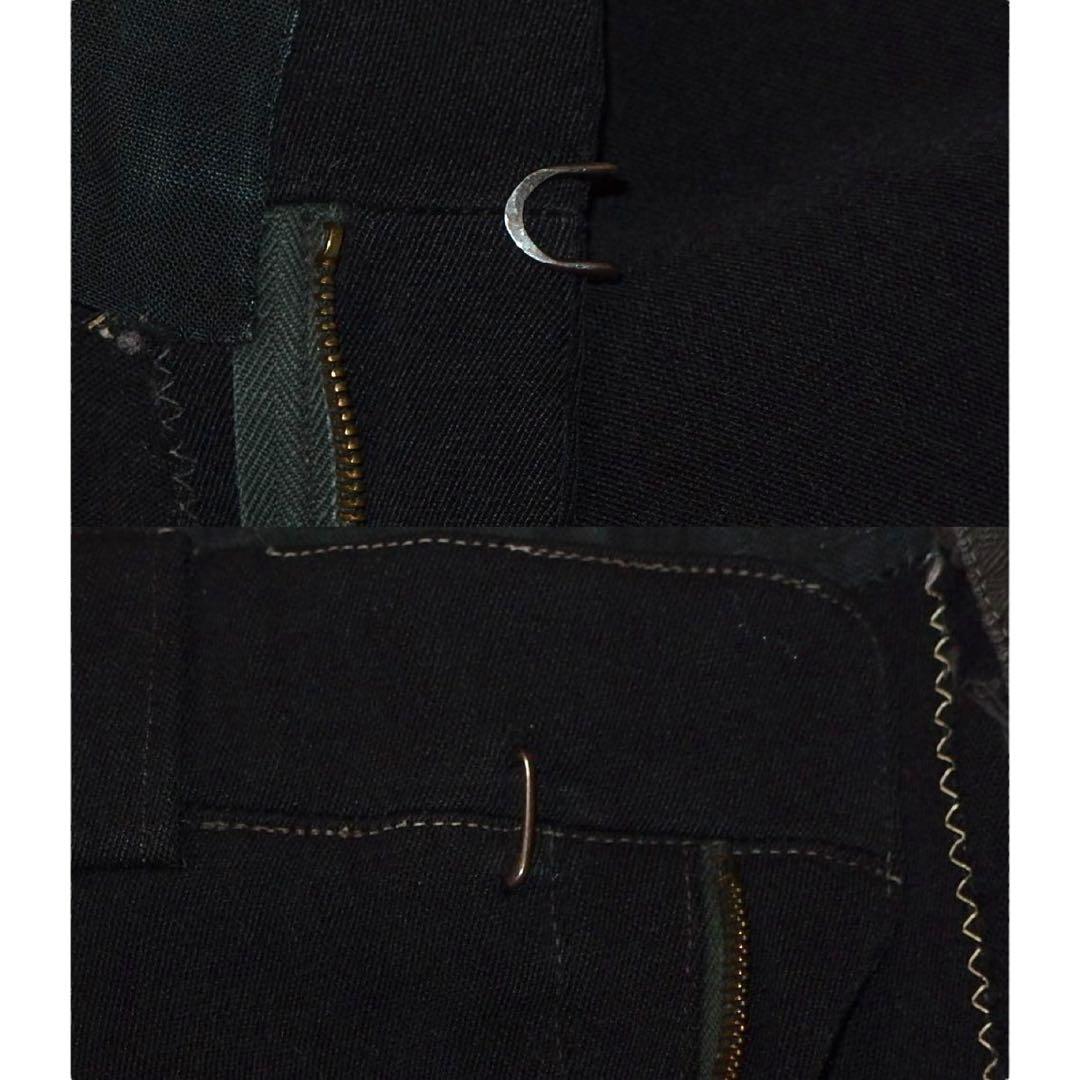 ▪️40s GERMANY ビンテージ パンツ ドイツ ユーロ 半端丈 w30 黒