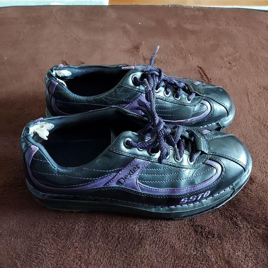 Dexter SST8 ボウリングシューズ 黒紫 25.5cm