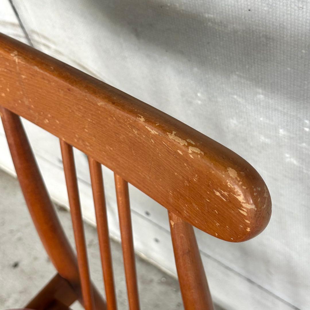 ✿1950s✿トーア TOA 昭和レトロ ダイニングチェア 赤座面 北欧スタイル