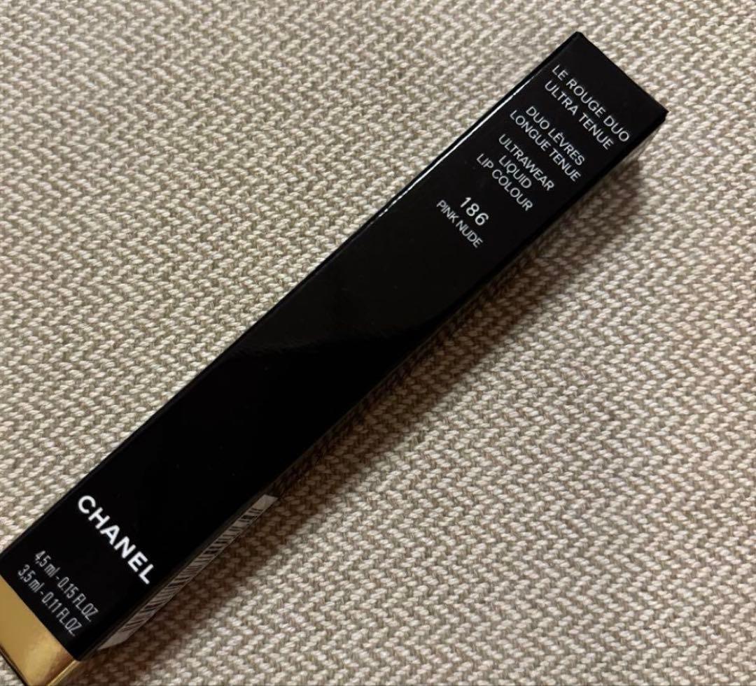 CHANEL ルルージュデュオウルトラトゥニュ新色186番巾着袋付き