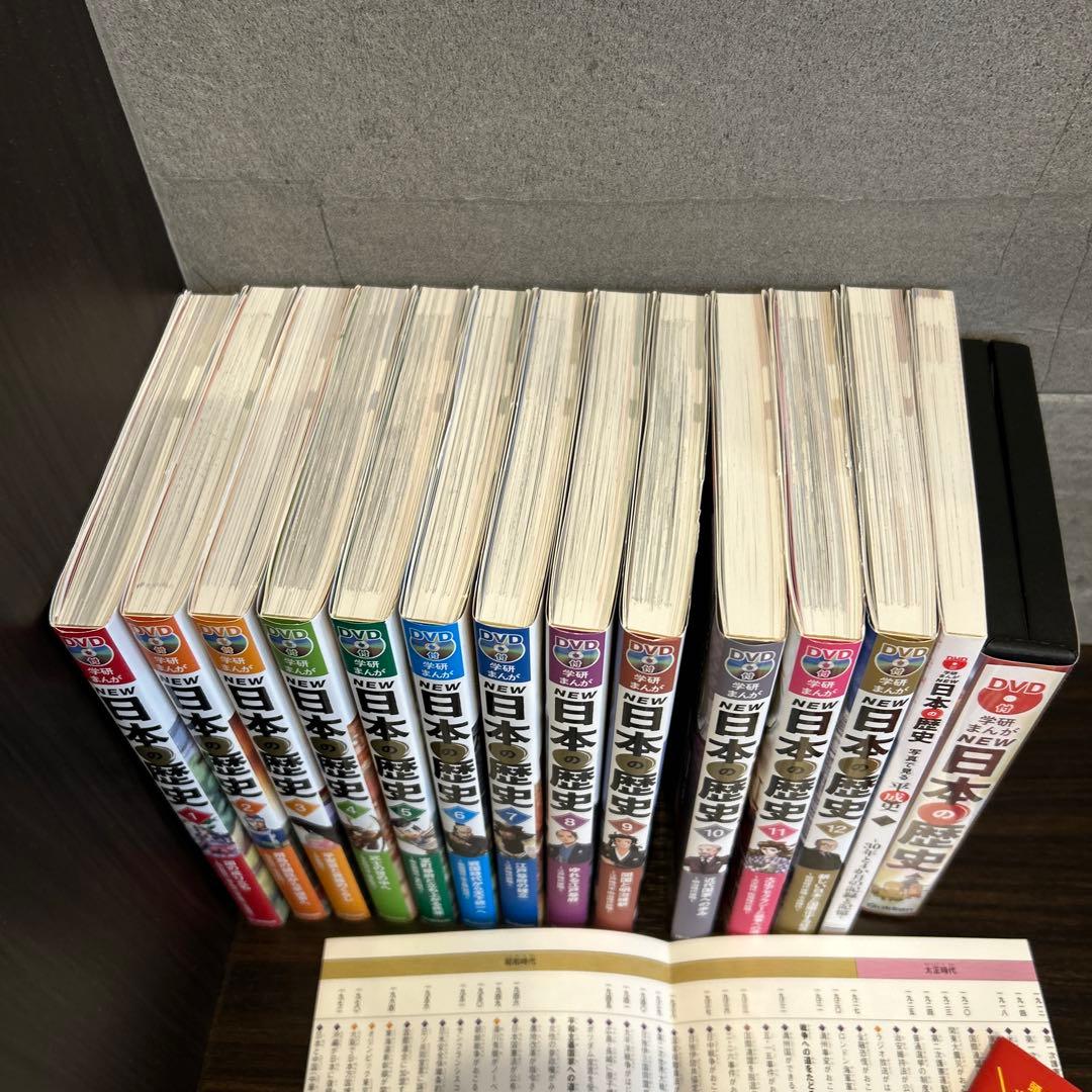 学研まんがNEW日本の歴史　12巻セット　DVD 付