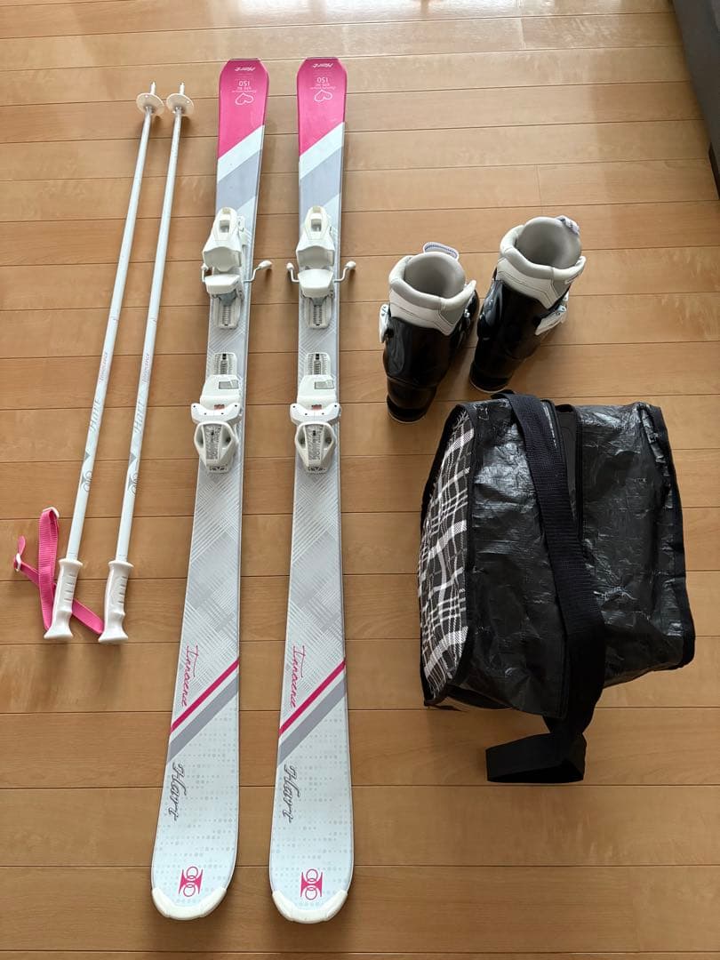 子供 スキーセット 150cm 女子 4点セット