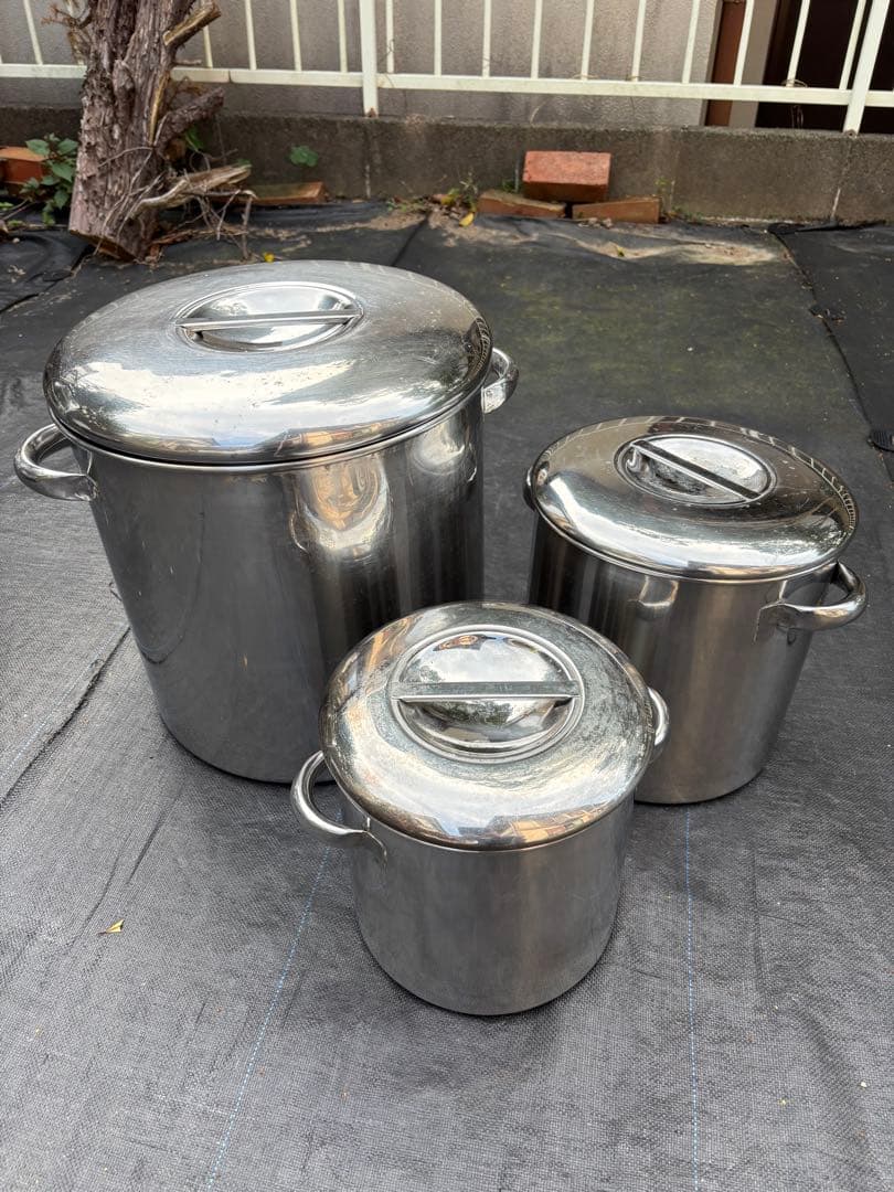 ステンレスポット　3個セット