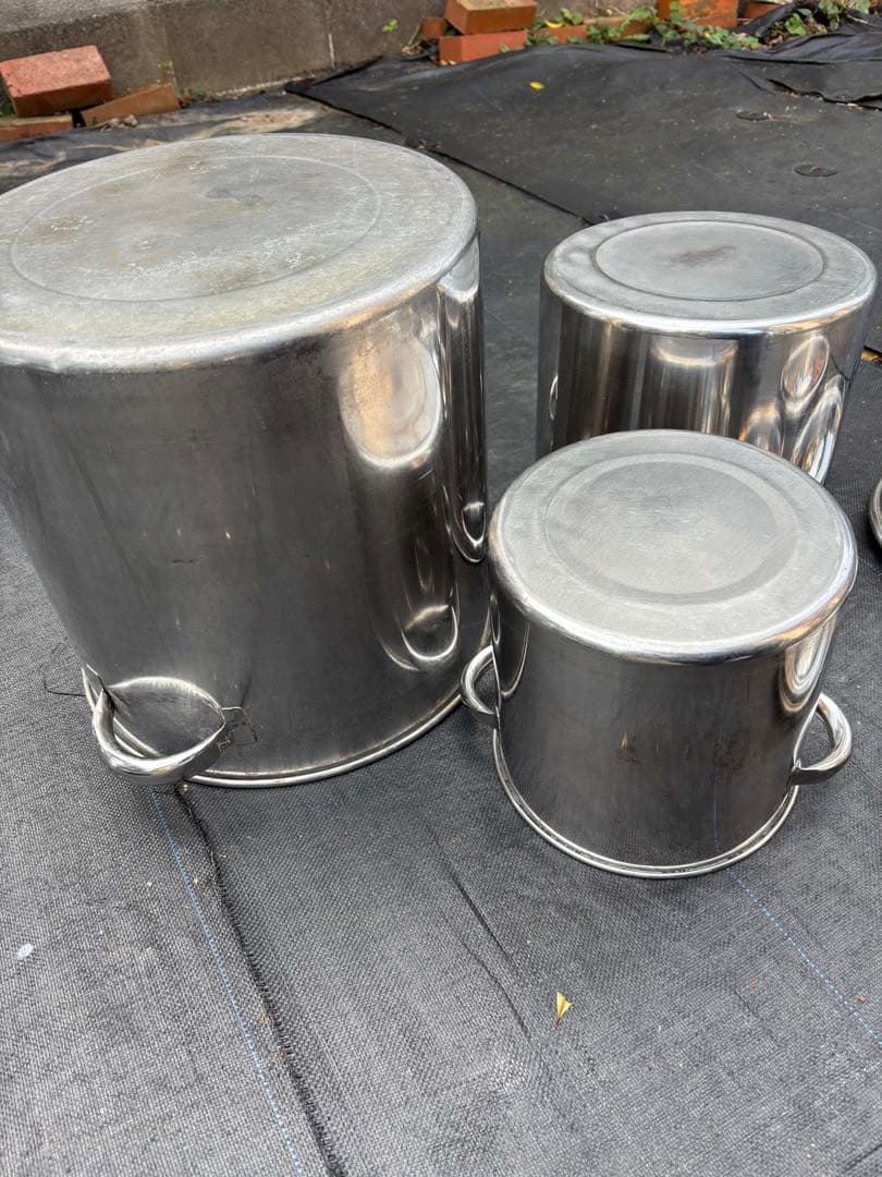 ステンレスポット　3個セット