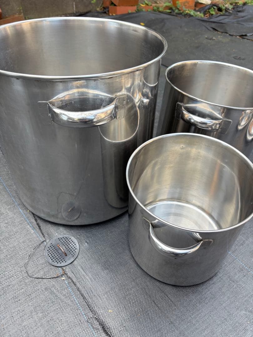 ステンレスポット　3個セット