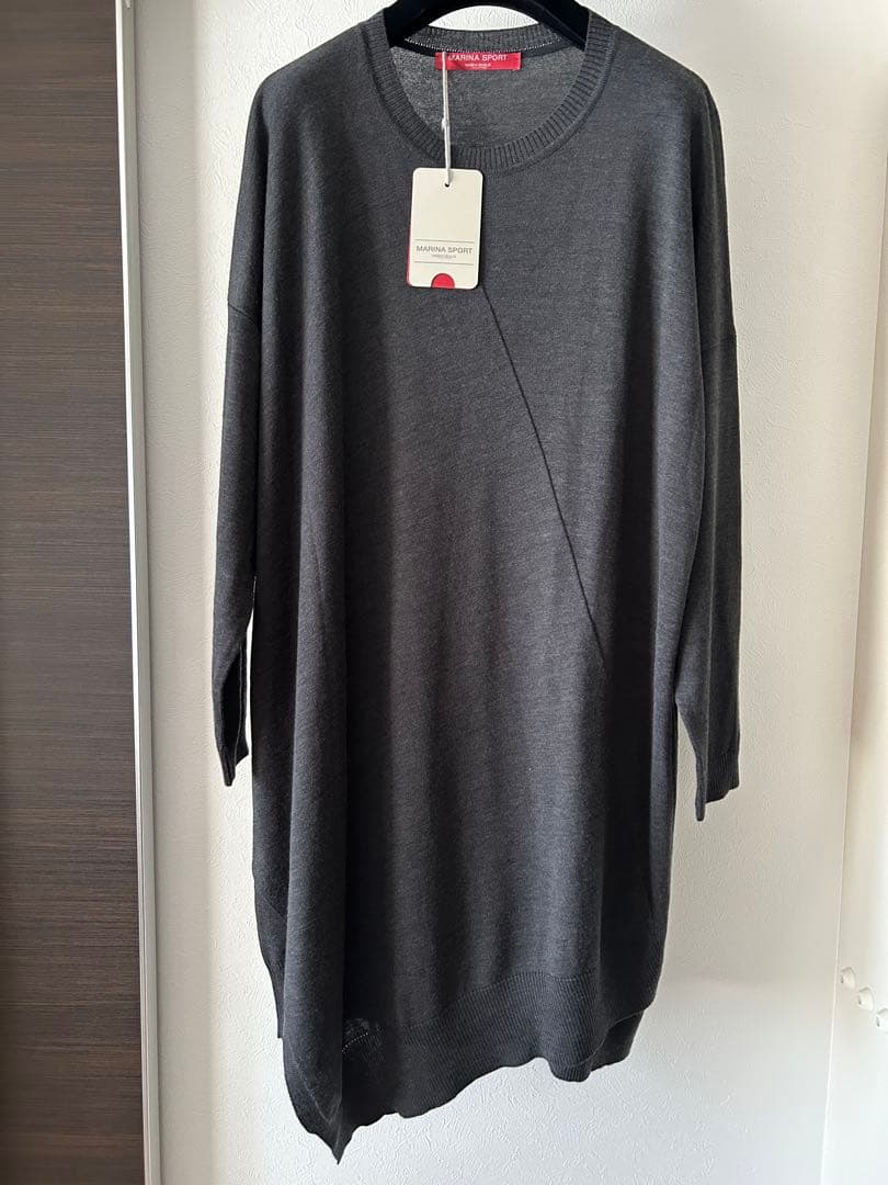 【新品 】マリナリナルディMARINA ニットチュニックワンピース 身幅ゆったり