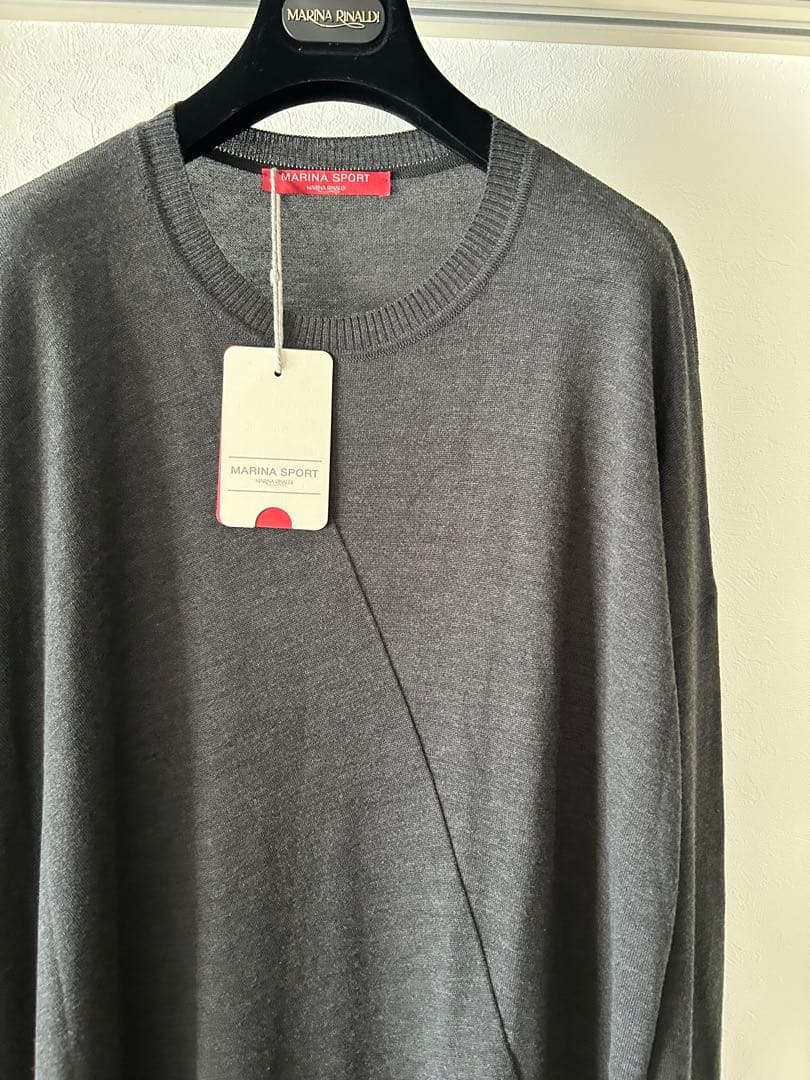 【新品 】マリナリナルディMARINA ニットチュニックワンピース 身幅ゆったり