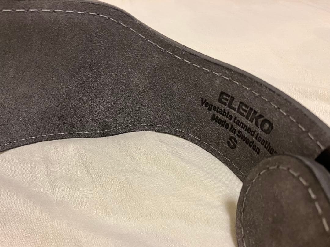 ELEIKO ウェイトリフティングレザーベルト　Sサイズ
