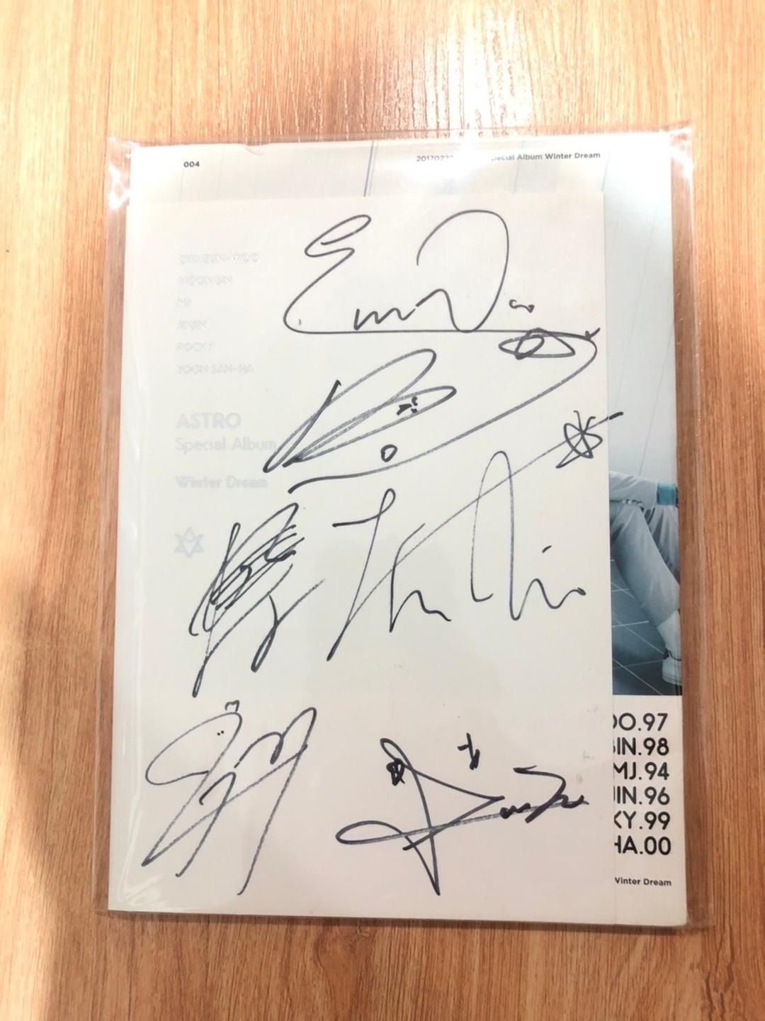 ASTRO サイン入り Winter Dream アルバム